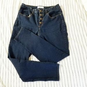 Blue jean high rise jeggings